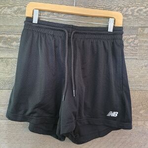 New Balance Black Athletic Shorts with Elastic Waistband